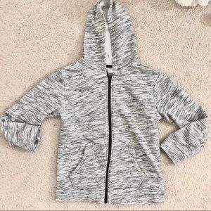 Old Navy boys’ grey fleece hoodie | 12/14